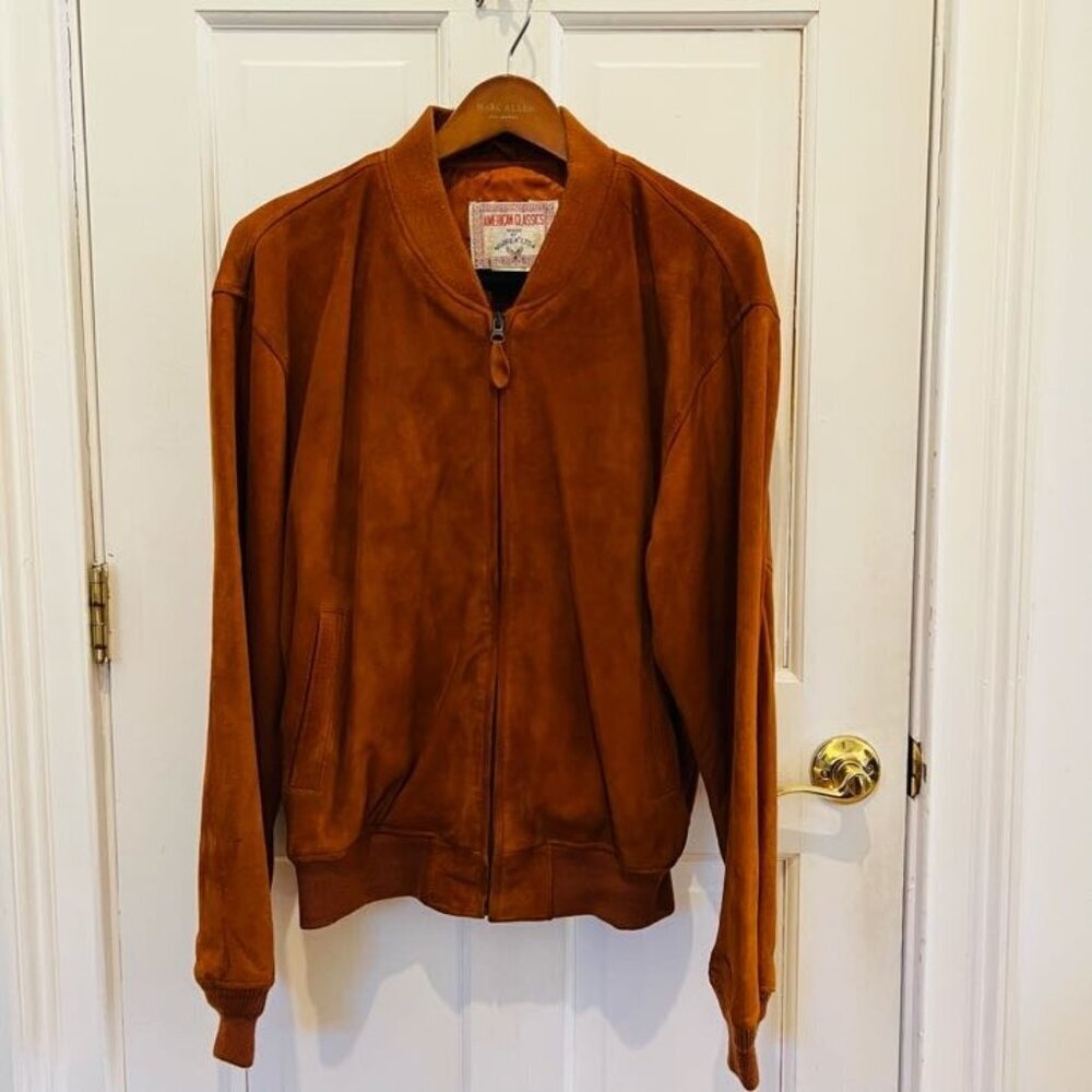 Vintage American Classics Made by Avirex LTD 100% Leather Suede Jacket Large